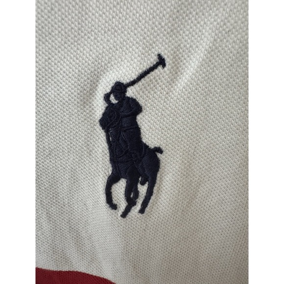 Polo Ralph Lauren England #8 Rugby Polo Short Sleeve Shirt Size Large - Picture 6 of 6